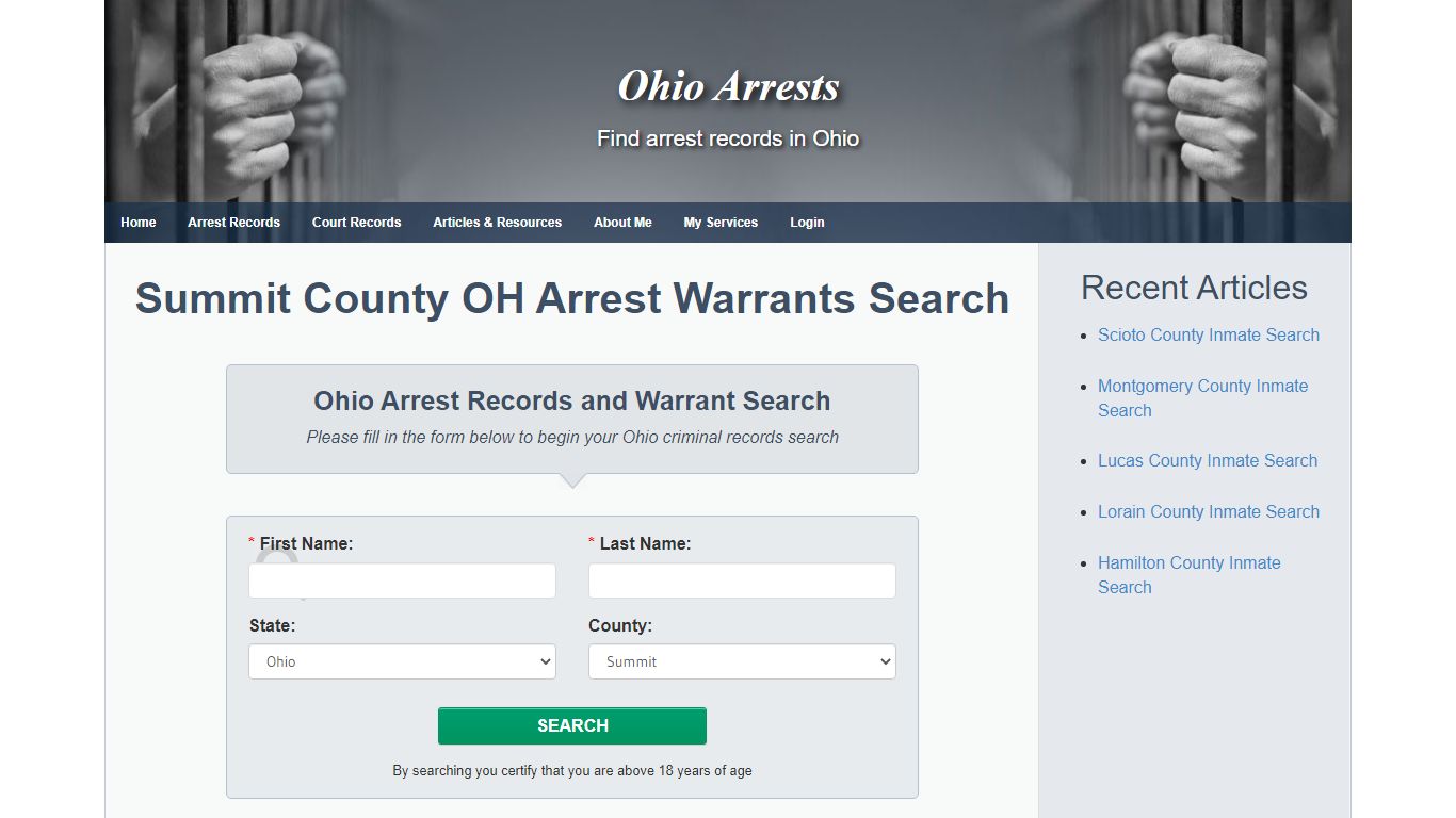 Summit County OH Arrest Warrants Search - Ohio Arrests